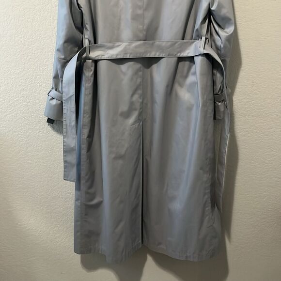 LONDON FOG Vintage 1970's Maincoats Weatherwear, Grey/Light Blue, Sz 10R - Picture 8 of 14
